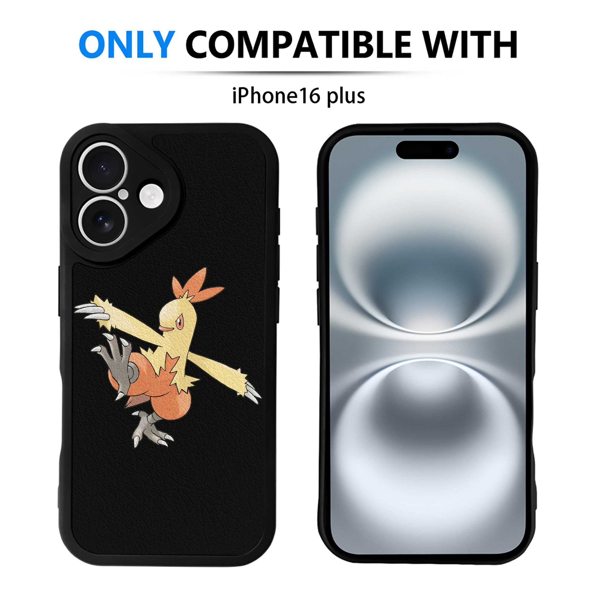 （画像用） ポケットモンスター Pokémon 【iPhone 16シリーズ対応】シリコンスマホケース（レザー調） 材質：シリコン